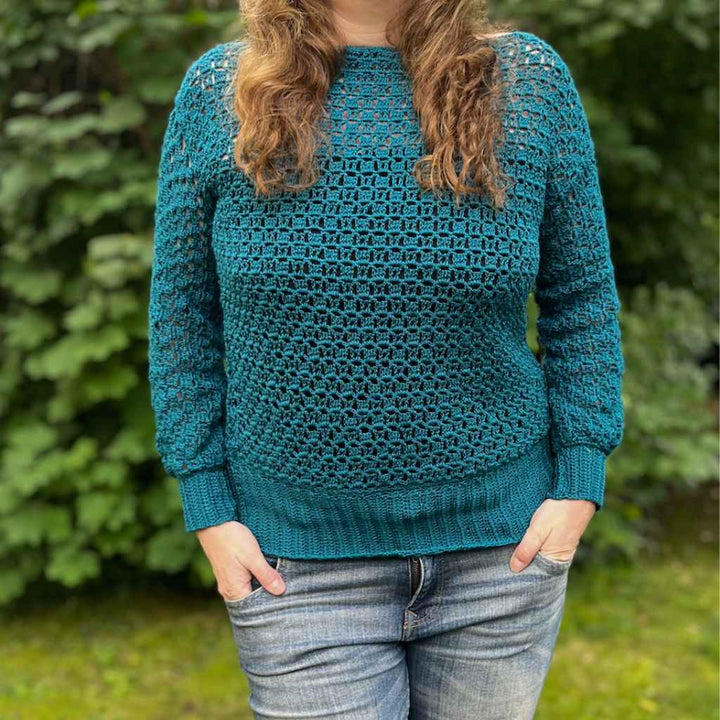 Pullover Glowstone Häkelanleitung - alhats designs (PDF)