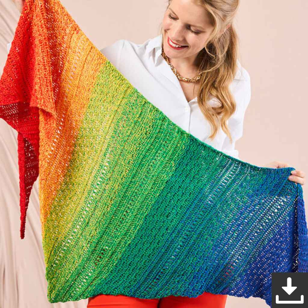 Tuch Mixery Häkelanleitung - Woolly Hugs (PDF)