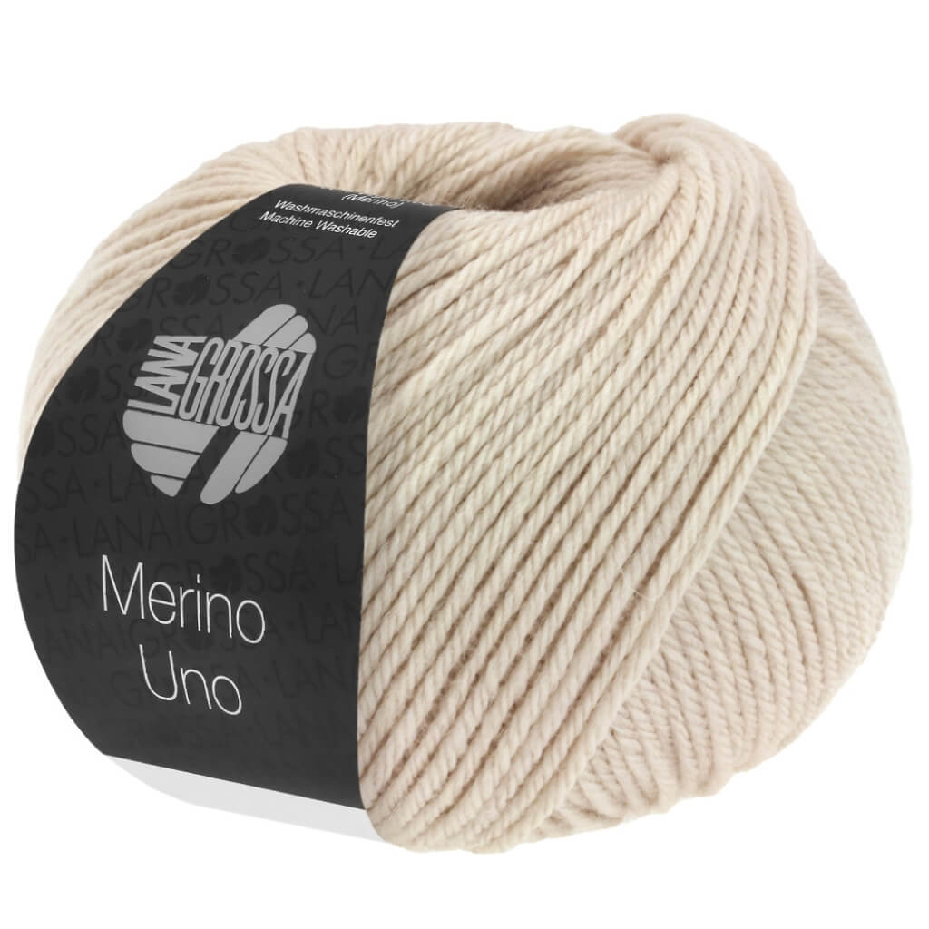 Lana Grossa 55 - Grège Lana Grossa Merino Uno 50 g Lieblingsgarn