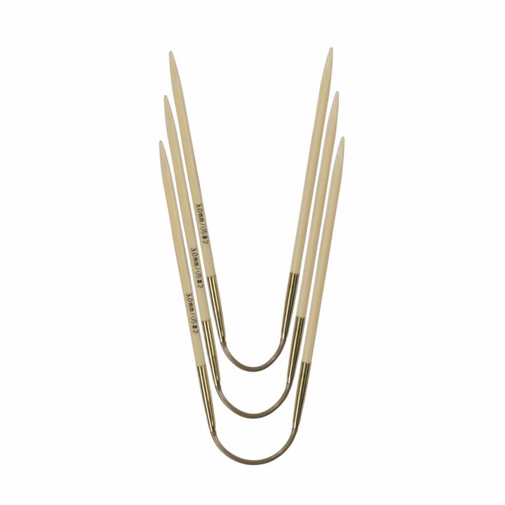 Addi 3 addiCraSyTrio Bamboo Rundstricknadel 24 cm - 560-2 Lieblingsgarn