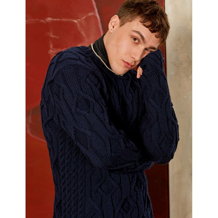 Lang Yarns Pattern Herren Pullover mit Strukturmuster Strickanleitung - Lang Yarns (PDF) Lieblingsgarn