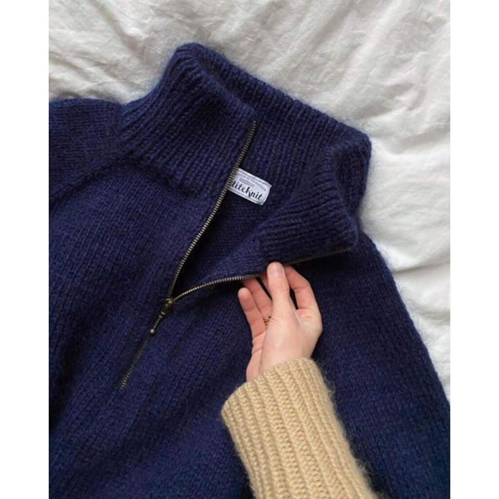 PetiteKnit Pattern Männer Pullover Zipper Sweater Strickanleitung - PetiteKnit (Heft) Lieblingsgarn