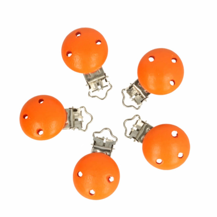 Opry Orange 5 Clips für Schnullerketten Lieblingsgarn