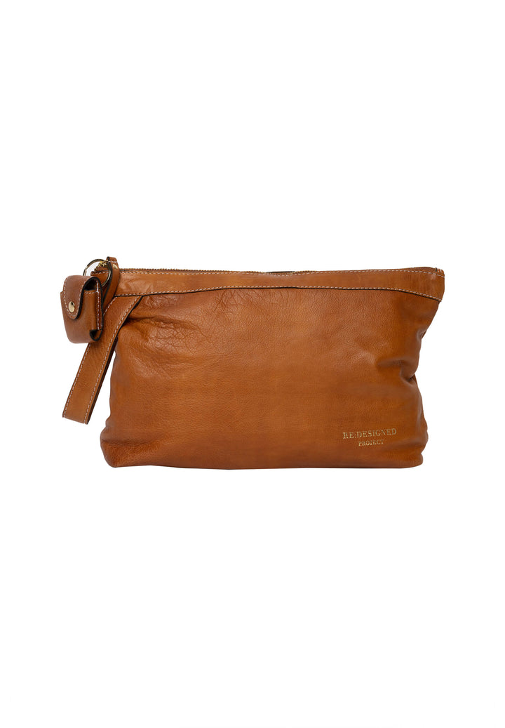 Re:Designed Burned Tan/Gold Re:Designed Lederclutch Project 3 Lieblingsgarn