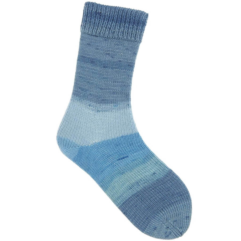 Rico Design 25 - blau dégradé Rico Design Superba Cashmeri Luxury Socks 4-fach Lieblingsgarn