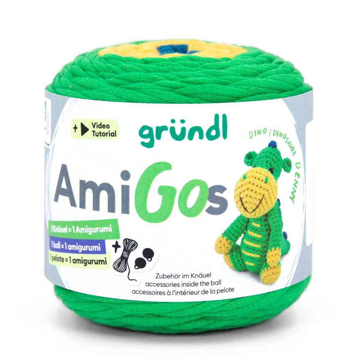 Gründl 1 -Dino Denny Gründl AmiGos Wolle Lieblingsgarn