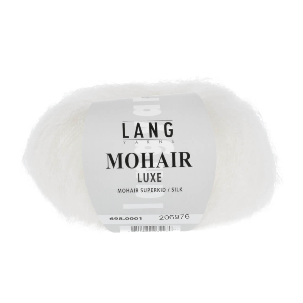 Lang Yarns 698.0001 - Weiss Lang Yarns Mohair Luxe Lieblingsgarn