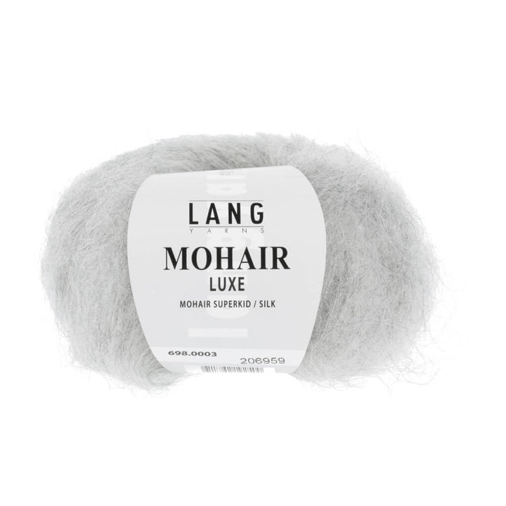 Lang Yarns 698.0003 - Hellgrau Mélange Lang Yarns Mohair Luxe Lieblingsgarn