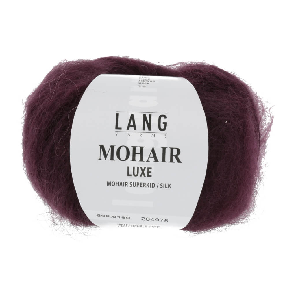 Lang Yarns 698.0180 - Aubergine Lang Yarns Mohair Luxe Lieblingsgarn