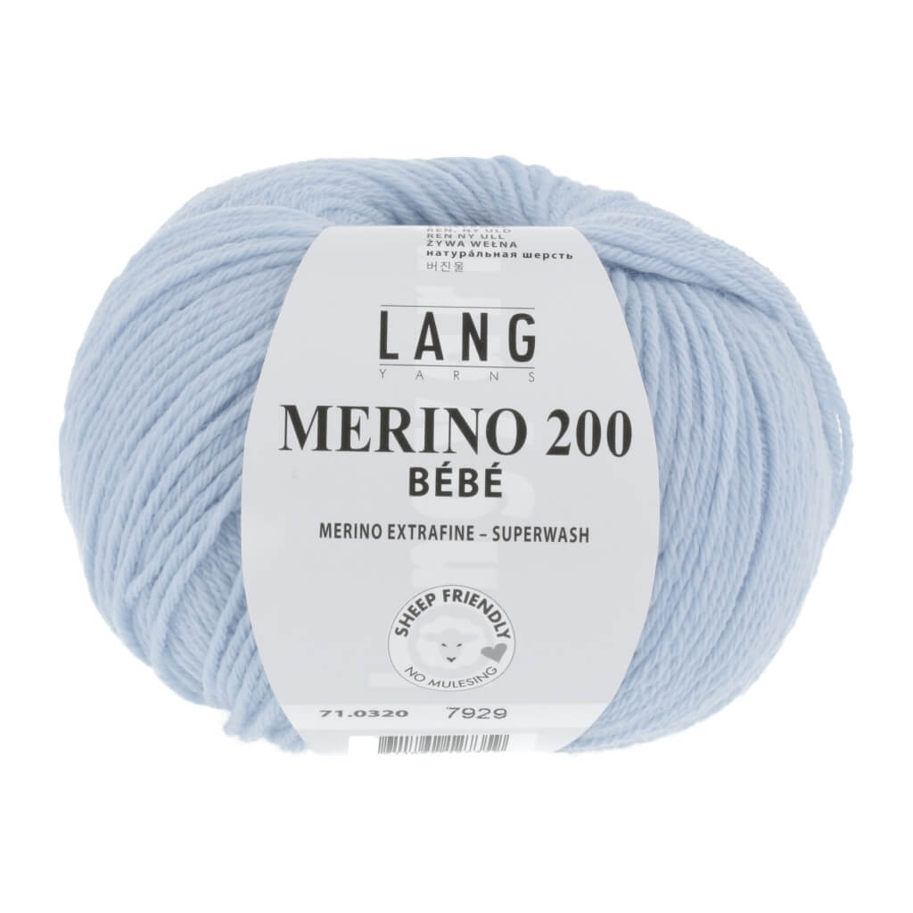 Lang Yarns 71.0320 - Ciel Lang Yarns Merino 200 Bebe - 50g Lieblingsgarn