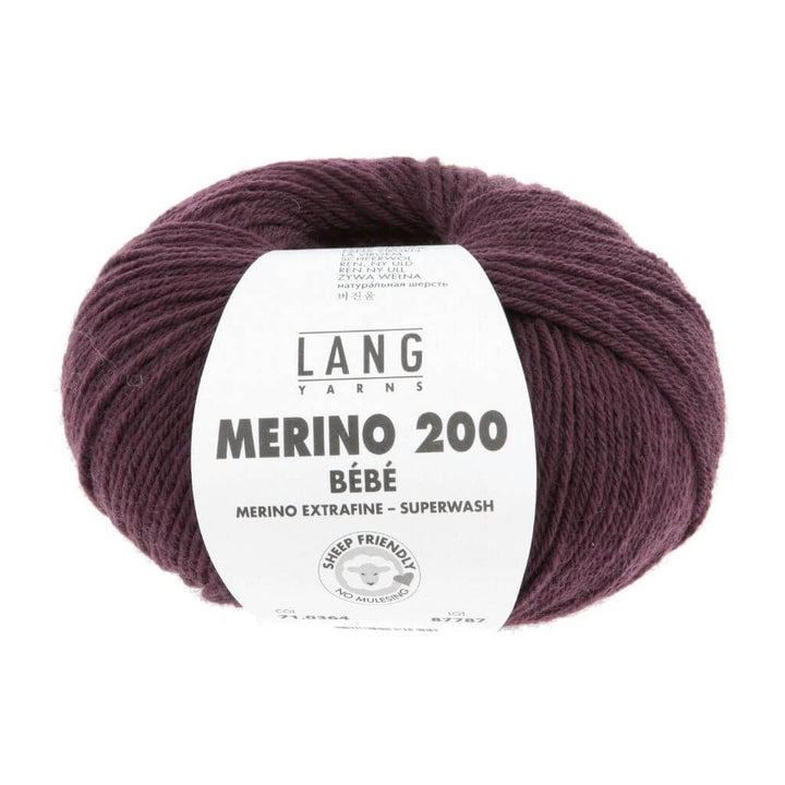 Lang Yarns 364 - Bordeaux Lang Yarns Merino 200 Bebe - 50g Lieblingsgarn