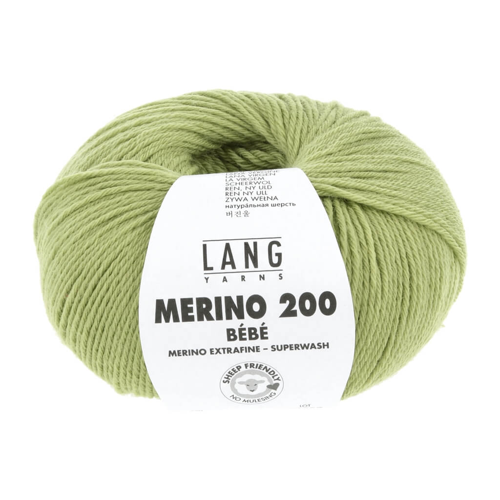 Lang Yarns 417 - Hellgrün Lang Yarns Merino 200 Bebe - 50g Lieblingsgarn