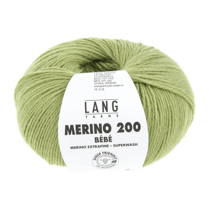 Lang Yarns 417 - Hellgrün Lang Yarns Merino 200 Bebe - 50g Lieblingsgarn
