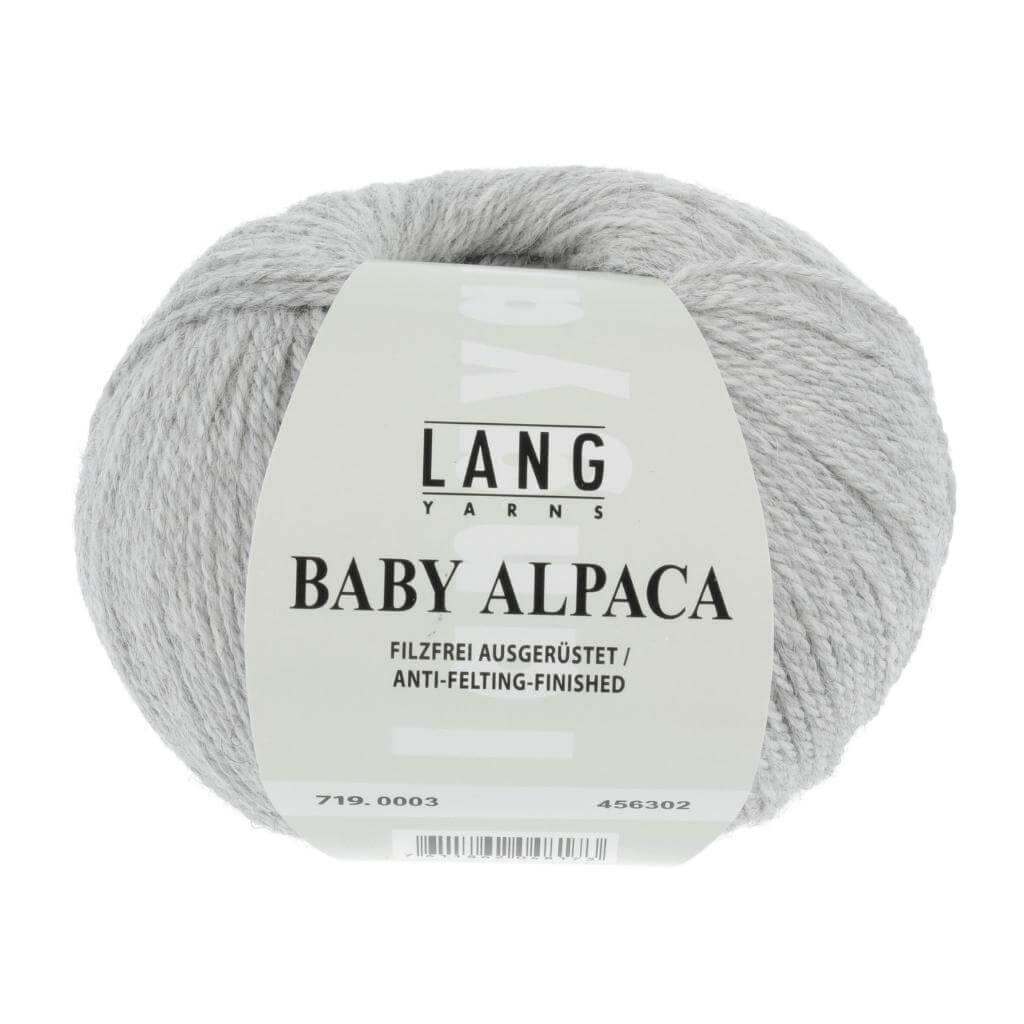Lang Yarns Hellgrau Mélange Lang Yarns Baby Alpaca Lieblingsgarn