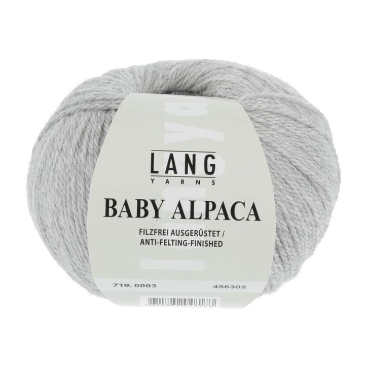 Lang Yarns Hellgrau Mélange Lang Yarns Baby Alpaca Lieblingsgarn