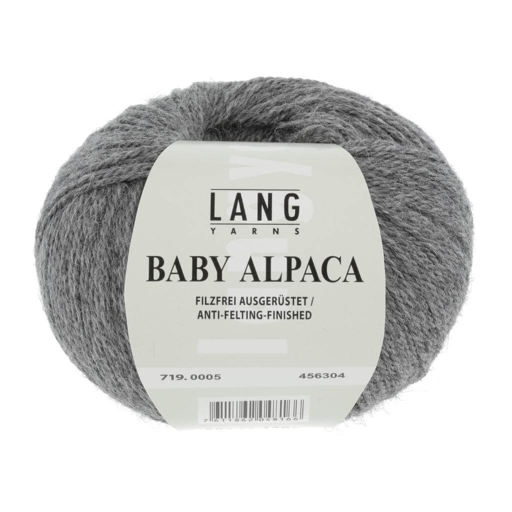 Lang Yarns Grau Mélange Lang Yarns Baby Alpaca Lieblingsgarn