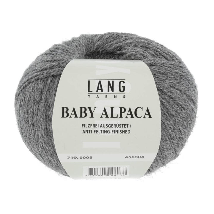 Lang Yarns Grau Mélange Lang Yarns Baby Alpaca Lieblingsgarn