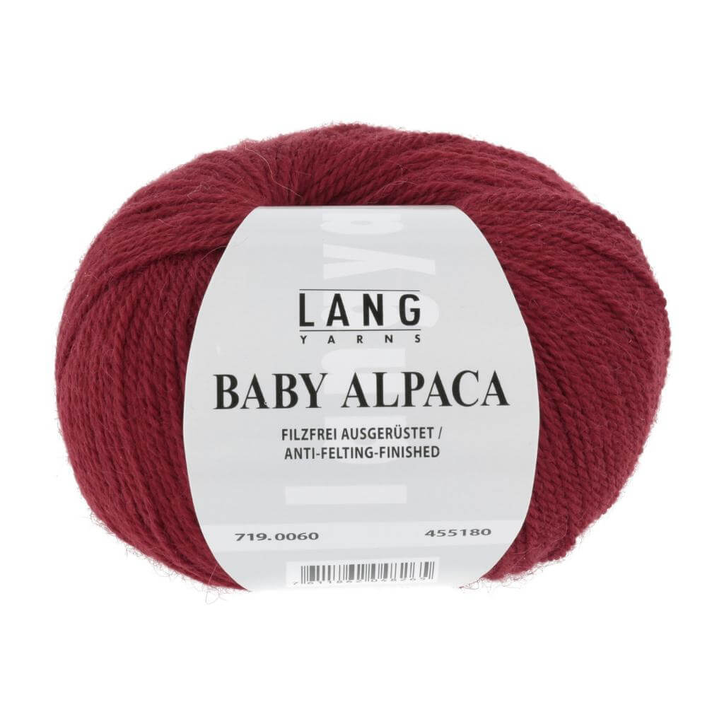 Lang Yarns Rot Lang Yarns Baby Alpaca Lieblingsgarn