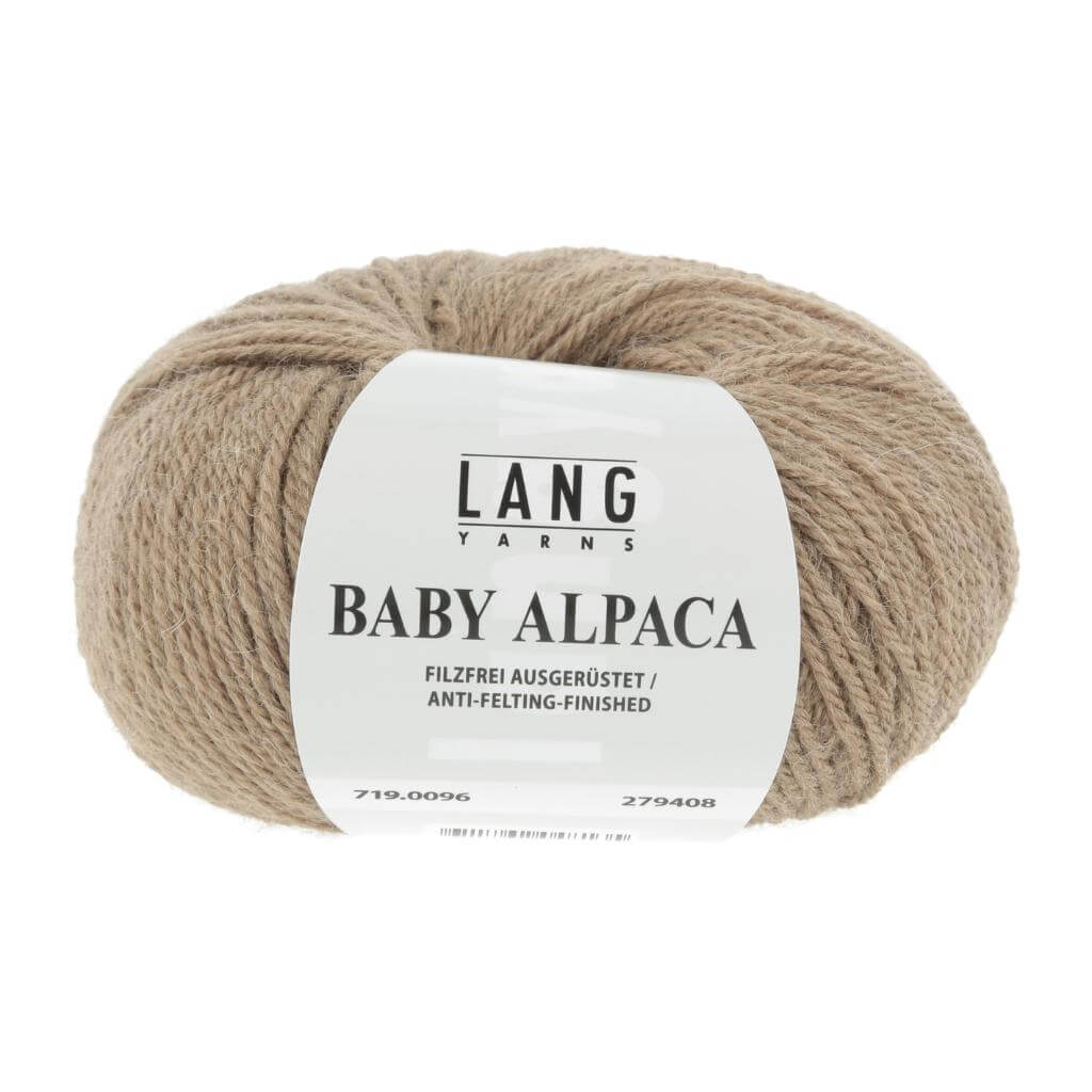 Lang Yarns Hellbraun Mélange Lang Yarns Baby Alpaca Lieblingsgarn