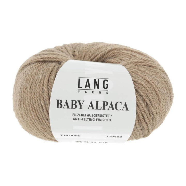 Lang Yarns Hellbraun Mélange Lang Yarns Baby Alpaca Lieblingsgarn