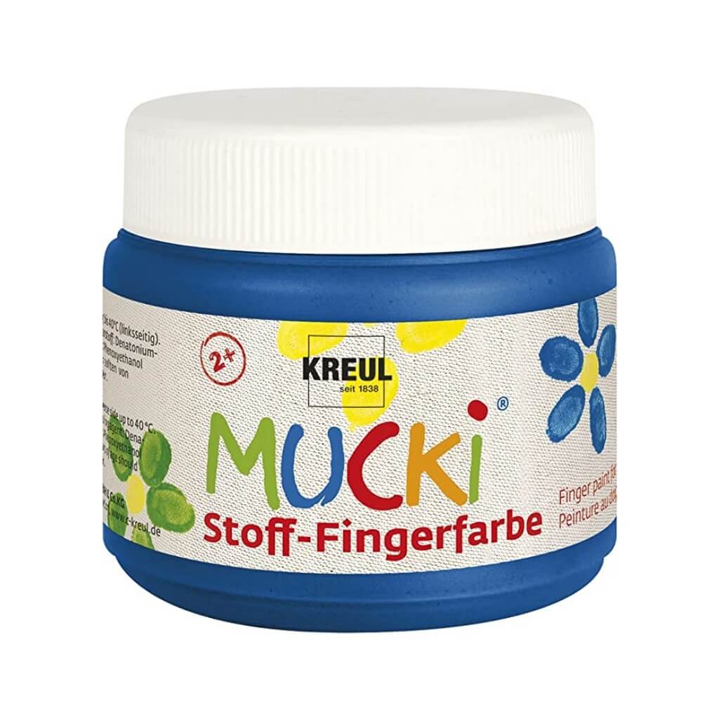 Kreul Mucki Stoff-Fingerfarbe Blau Lieblingsgarn