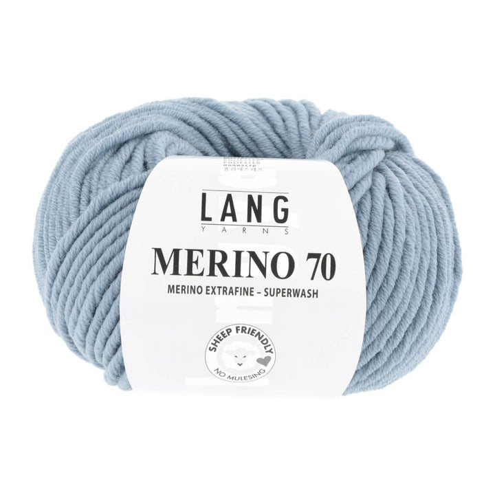 Lang Yarns 733.0033 - Jeans Hell Lang Yarns Merino 70 50g Lieblingsgarn