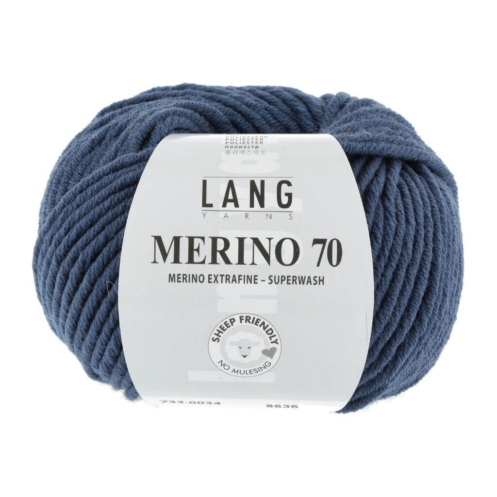 Lang Yarns 733.0034 - Jeans Lang Yarns Merino 70 50g Lieblingsgarn