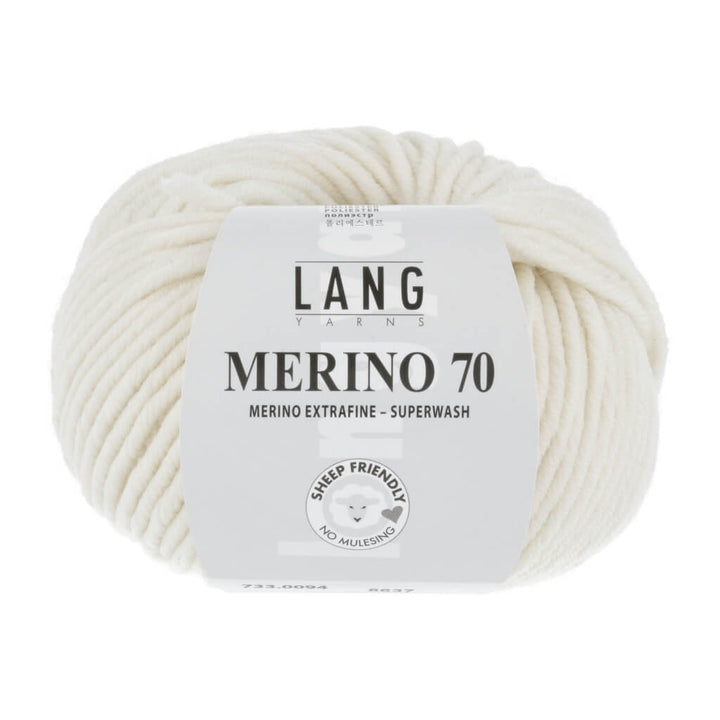 Lang Yarns 733.0094 - Offwhite Lang Yarns Merino 70 50g Lieblingsgarn