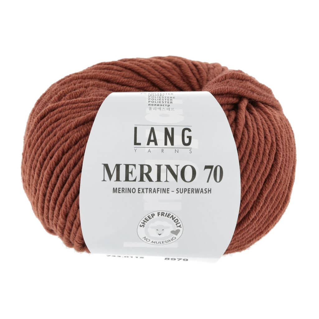 Lang Yarns 733.0115 - Cognac Lang Yarns Merino 70 50g Lieblingsgarn