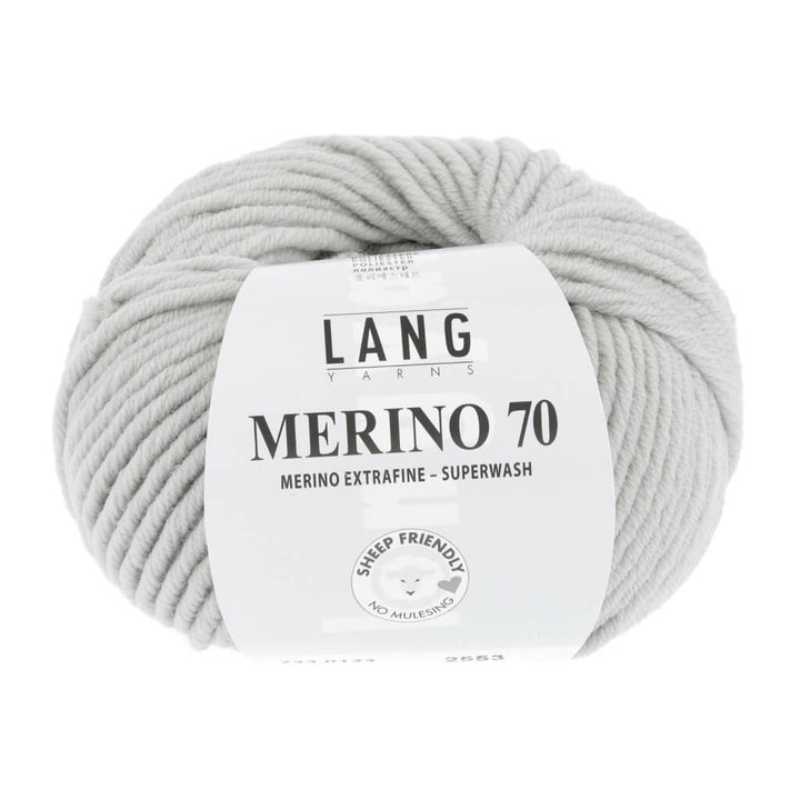 Lang Yarns 733.0123 - Hellgrau Lang Yarns Merino 70 50g Lieblingsgarn