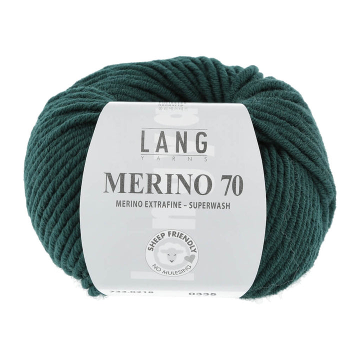 Lang Yarns 733.0218 - Dunkelgrün Lang Yarns Merino 70 50g Lieblingsgarn