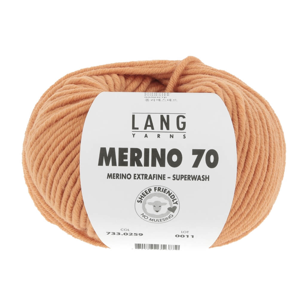 Lang Yarns 259 - Tangerine Lang Yarns Merino 70 50g Lieblingsgarn