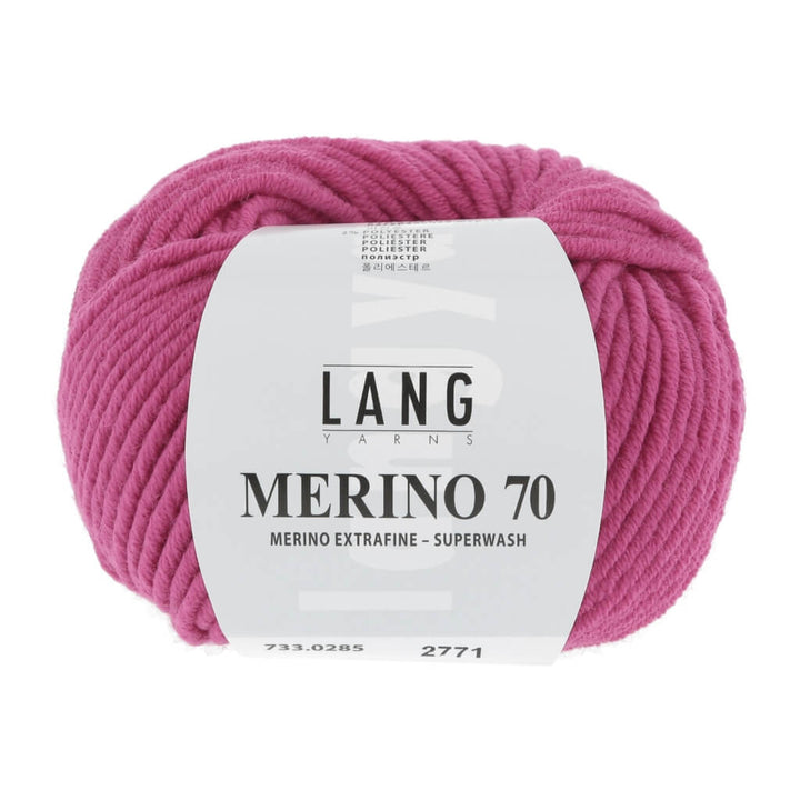 Lang Yarns 733.0285 - Pink Lang Yarns Merino 70 50g Lieblingsgarn