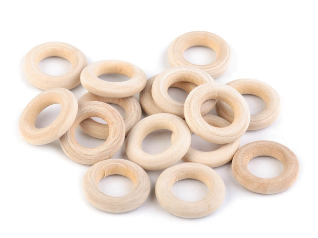 Stoklasa Stoklasa 10 Holzringe aus Buche Ø 24 mm Lieblingsgarn