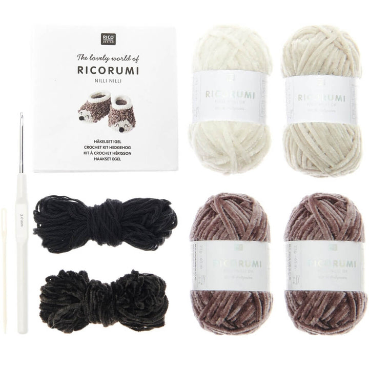 Rico Design Rico Design Häkelset Baby Booties Igel Lieblingsgarn