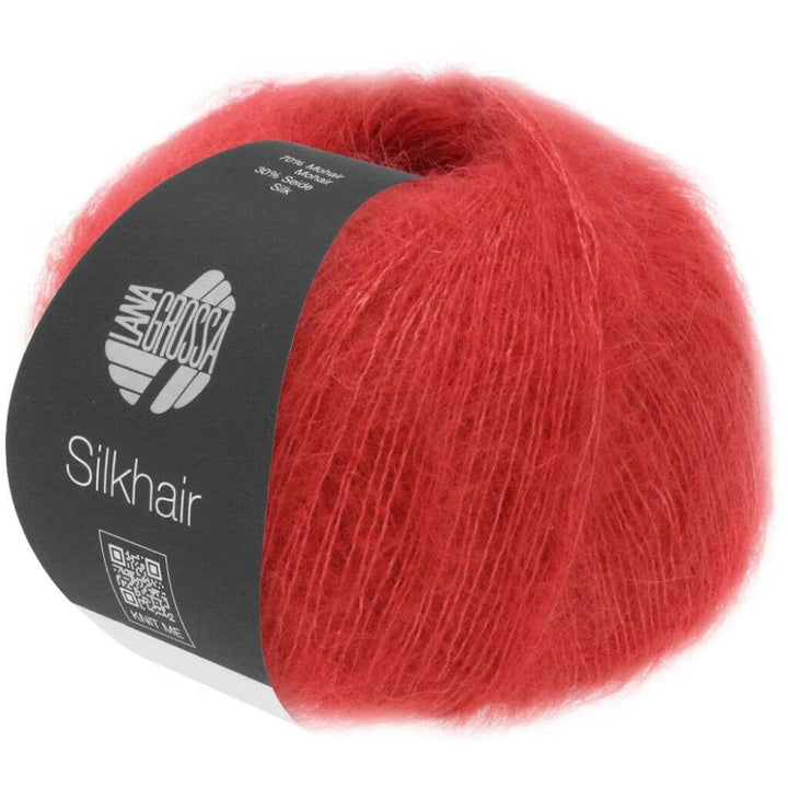 Lana Grossa 008 - Kirschrot Lana Grossa Silkhair 25g Lieblingsgarn
