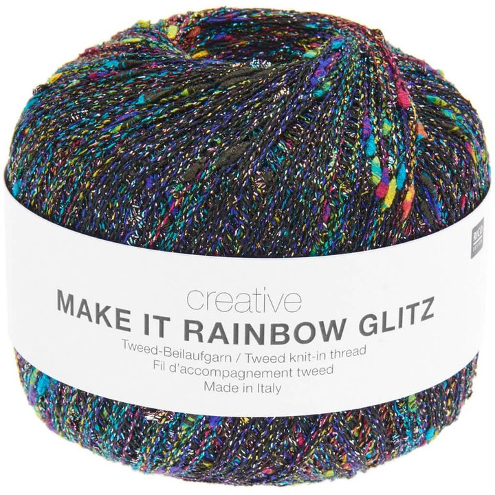 Rico Design 001 - Schwarz Rico Design Creative Make It Rainbow Glitz Lieblingsgarn