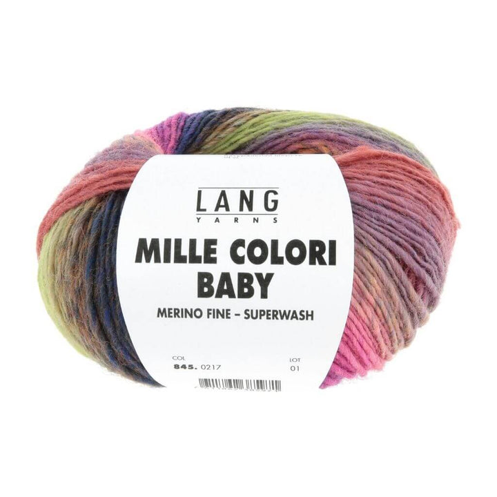 Lang Yarns 217 - Hot Pink/Lila/Altrosa Lang Yarns Mille Colori Baby 50 g Lieblingsgarn