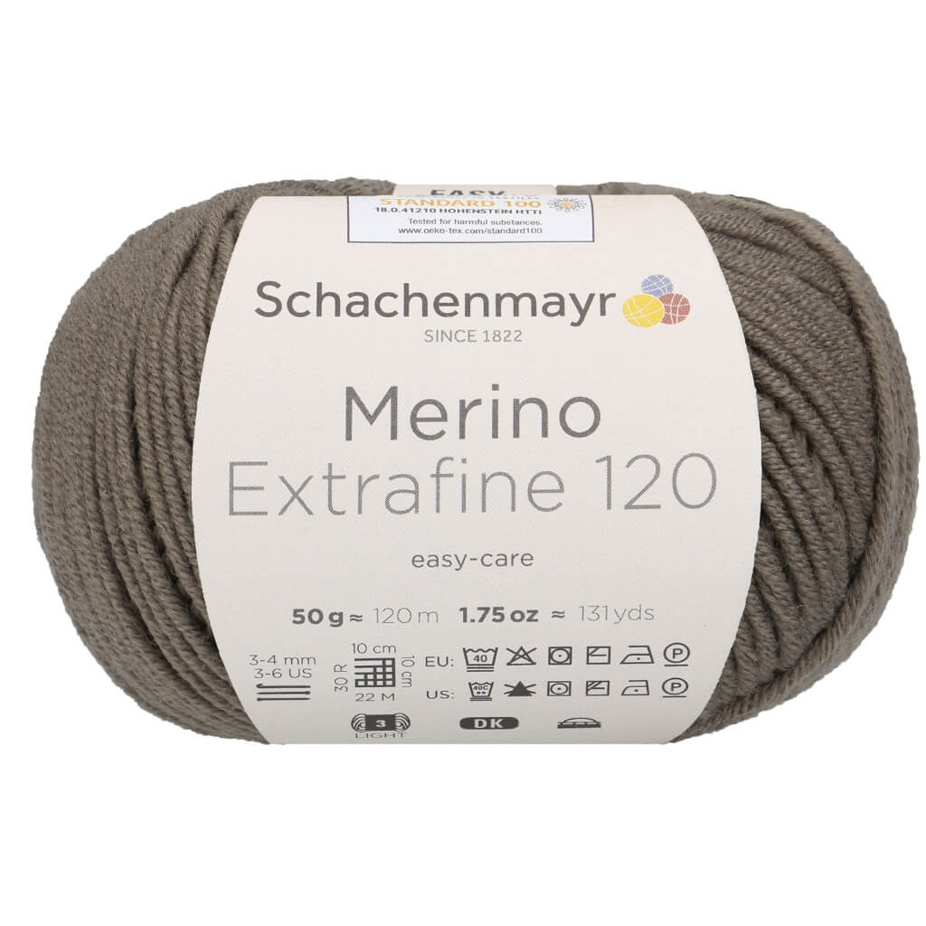 Schachenmayr Merino Extrafine 120 - Merinogarn 116 - Taupe Lieblingsgarn