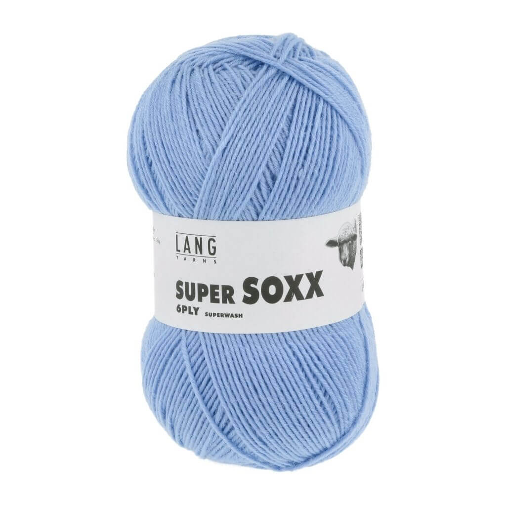 Lang Yarns 021 - Himmelblau Lang Yarns Super Soxx 6-fach - 150g Lieblingsgarn