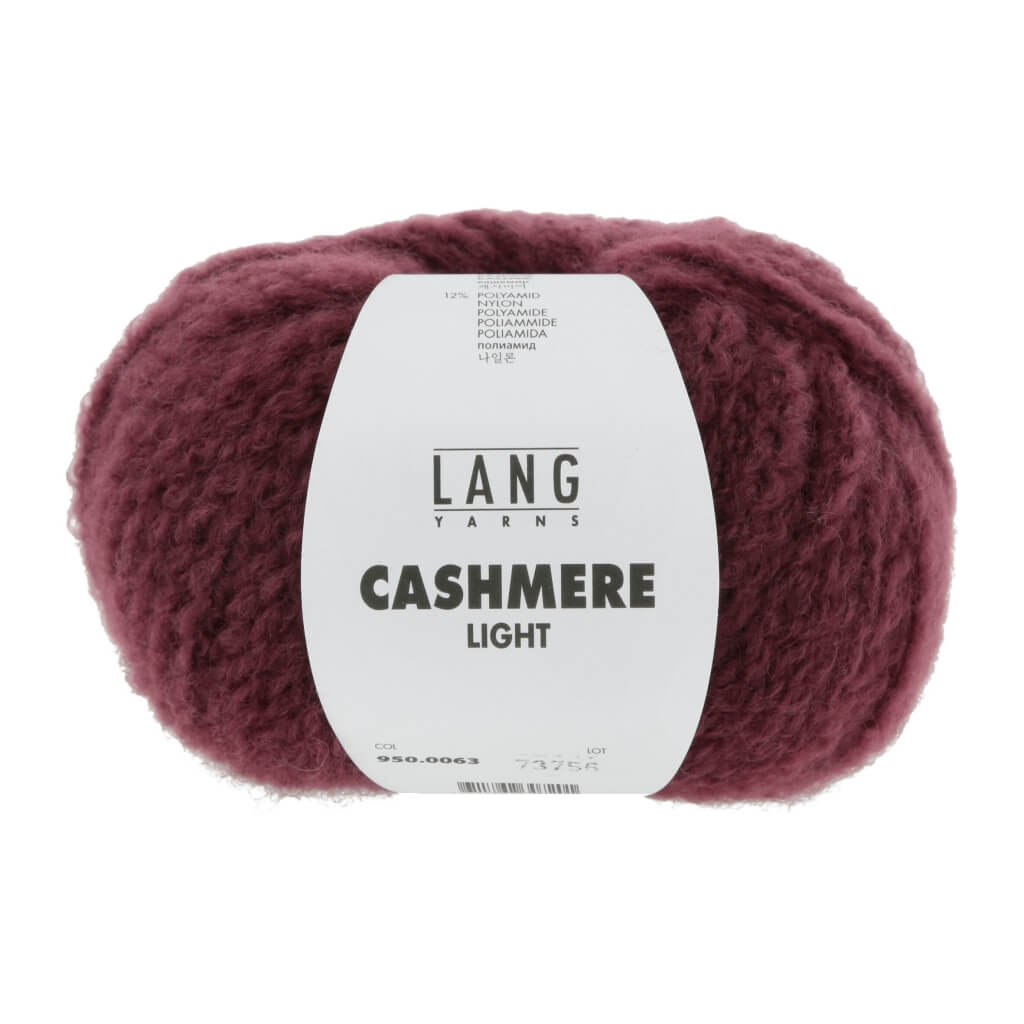 Lang Yarns 950.0063 - Dunkelrot Lang Yarns Cashmere Light - 25g Kaschmir Wolle Lieblingsgarn