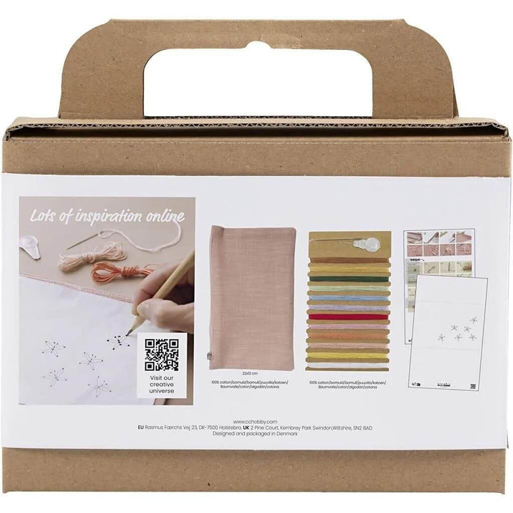 Creativ Company Creativ Company Stickset Clutch Staubrose Lieblingsgarn