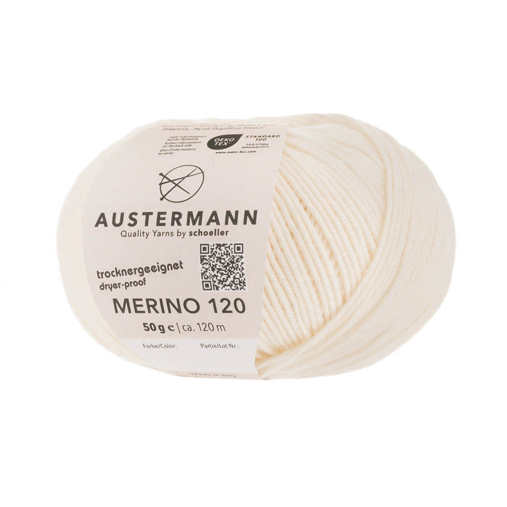 Austermann Merino 120, Farbe 110 Natur – Merino und Schurwolle bei Lieblingsgarn