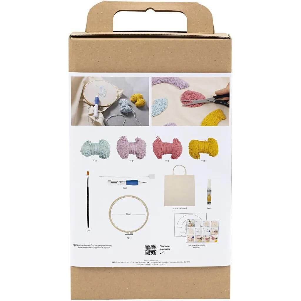 Creativ Company Creativ Company Punch Needle Set Einkaufstasche Lieblingsgarn