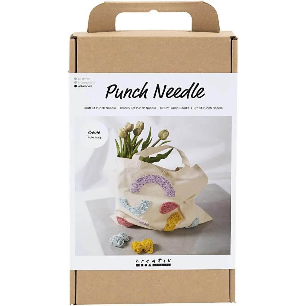 Creativ Company Creativ Company Punch Needle Set Einkaufstasche Lieblingsgarn
