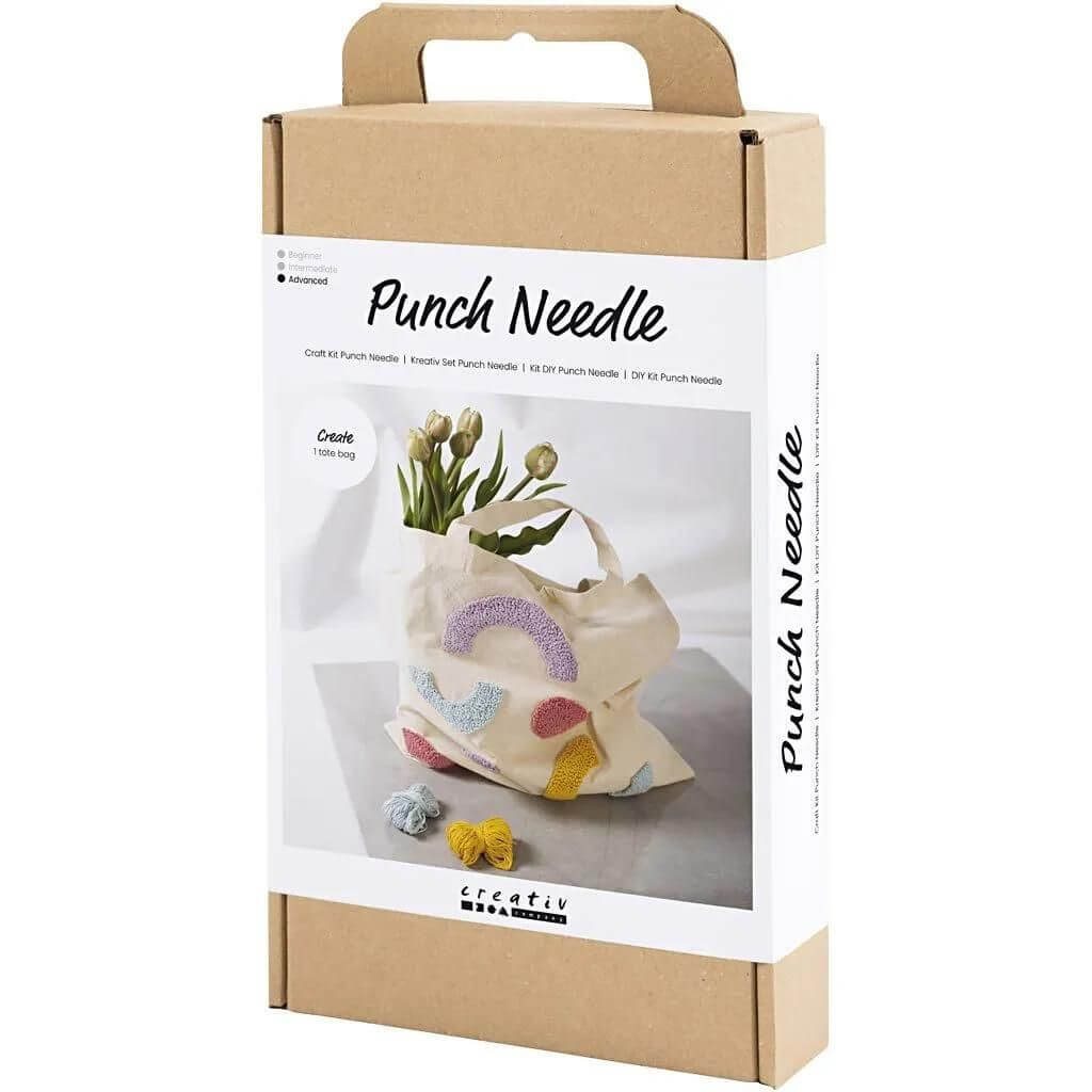 Creativ Company Creativ Company Punch Needle Set Einkaufstasche Lieblingsgarn