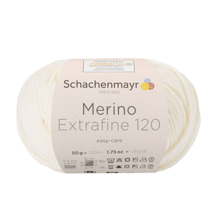 Schachenmayr 102 - Natur Schachenmayr Merino Extrafine 120 - Merinogarn Lieblingsgarn