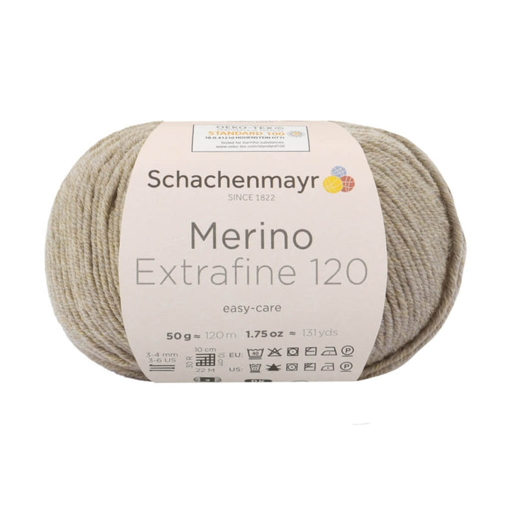 Schachenmayr 106 - Beige Meliert Schachenmayr Merino Extrafine 120 - Merinogarn Lieblingsgarn