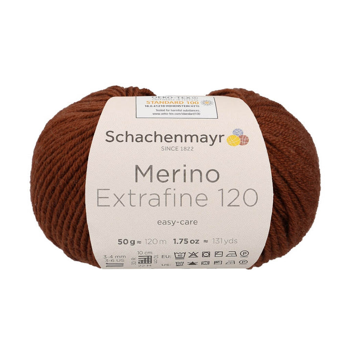 Schachenmayr 107 - Kupfer Schachenmayr Merino Extrafine 120 - Merinogarn Lieblingsgarn