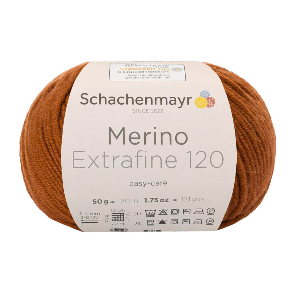 Schachenmayr 110 - Marone Schachenmayr Merino Extrafine 120 - Merinogarn Lieblingsgarn